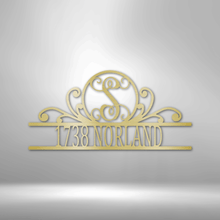 Load image into Gallery viewer, Scroll Family Name - Steel Sign