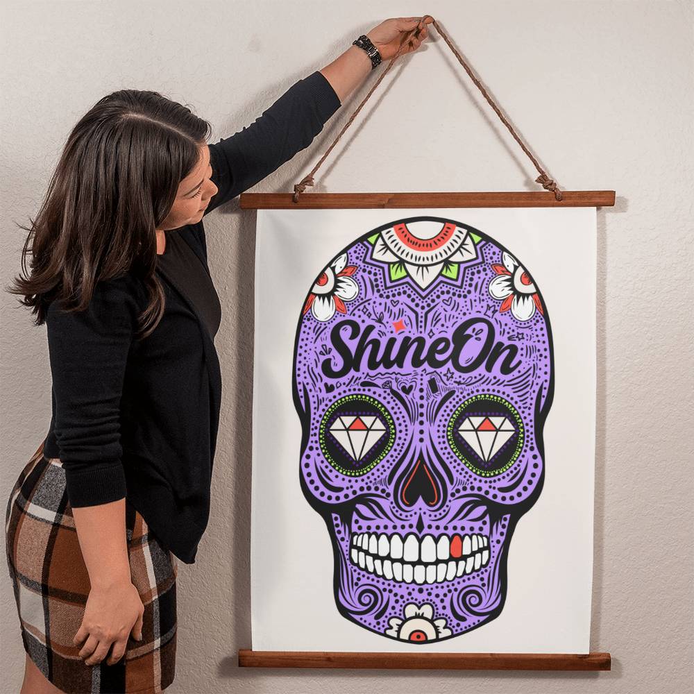 sugar skull tapestry