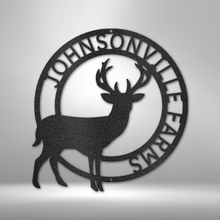 Load image into Gallery viewer, Stag Monogram - Steel Sign
