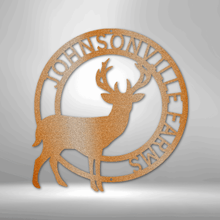 Load image into Gallery viewer, Stag Monogram - Steel Sign
