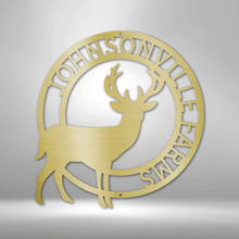 Load image into Gallery viewer, Stag Monogram - Steel Sign
