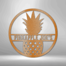 Load image into Gallery viewer, Pineapple Monogram - Steel Sign
