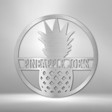 Load image into Gallery viewer, Pineapple Monogram - Steel Sign
