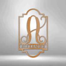 Load image into Gallery viewer, Regal Monogram - Steel Sign
